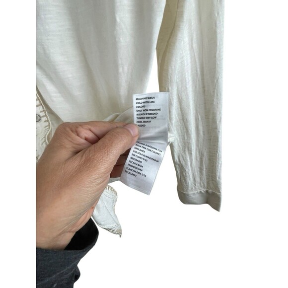 Idyllwind Women Embroidered Tie Front Knit Long Sleeve Western Pearl Snap Shirt - Picture 13 of 13